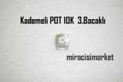 Kademeli POT . 10K 3.kademeli . 1 Paket (5adet) Trimpot 3.Bacaklı ACP Spain . Şeffaf renkli  ( 93180001240 ) Ebad ölçüleri (14x14x6mm) Baymak kombi kartı kademeli pot .