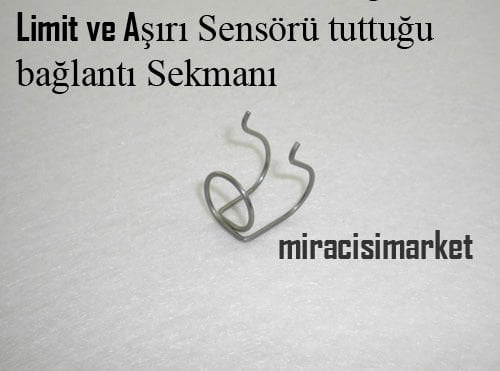 Limit termostat ve Aşırı ısı Sensörün Tuttuğu bağlantı sekmanı , klips  ( 93180007553 )(TR) Limit termostat  bağlantı sekmanı . Aşırı ısı sensör bağlantı sekmanı .