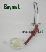 Baymak Novadens ateşleme elektrodu . çiftli kablolu . Yoğuşmalı cihaz ( 93180009367 )(TR) Baymak novadens elektrod .