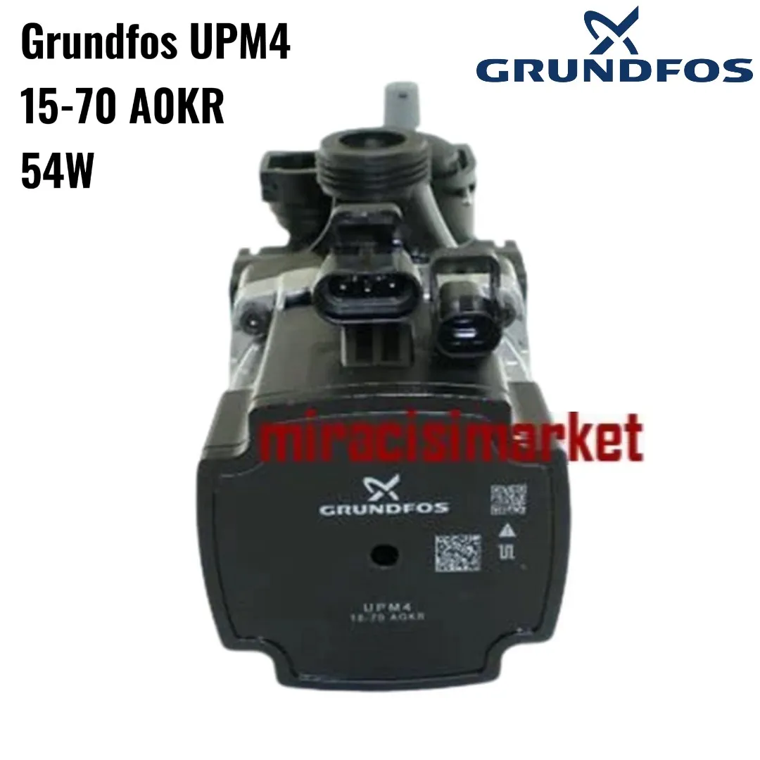 ﻿Grundfos UPM4 15-70 AOKR 54Waat frekans kontrollü pompa motoru 3+3 Soketli . Aden tipi kapaklı ( 93180006757 ) Grundos frekanslı pompa motoru .