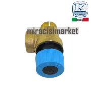 6 bar emniyet ventili . 2x1/2 sarı dişli . Kramer made in italy ( 93180014516 ) Solar sistem emniyet ventili . 1.taraf 1/2 dış dişli diğer taraf yan 1/2 iç dişli .