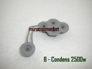 ﻿Bosch condens 2500 W Tuş takımı . Gri renkli . Petek ve Çeşme sembolü üstünde ( 93180007830 ) Sıfır Ürün .