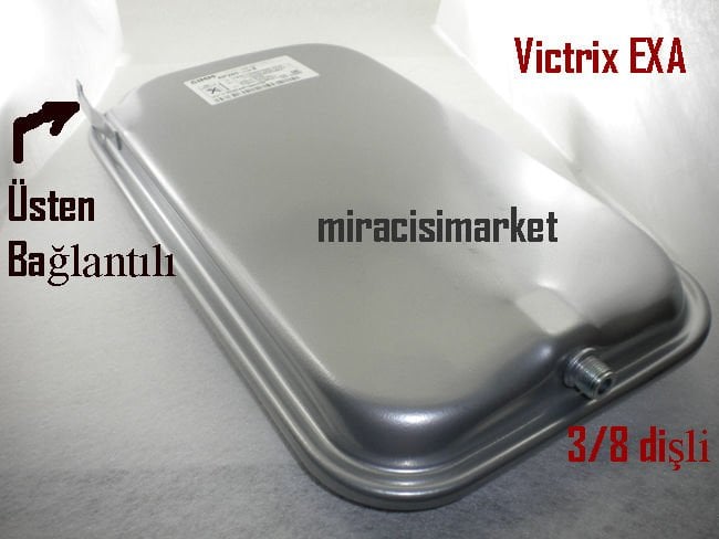 immergas victrix Exa genleşme tankı . Dikdörtgen Gri 8.Lt 3/8 dişli  . Üstten bağlantı saclı . cimm made  in italy ( 93180006253 ) Ebad ölçüleri (44x25x8cm) immergas victrix EXA 28Kw genleşme tankı .