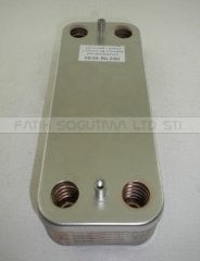 Viessmann vitopend 100 plaka eşanjör . 12 plakalı (  KK01.96.714 )(PRC) ( Vidalama delik arası 155mm )Alarko yeni serena esanjör . Viessmann kombi eşanjörü .