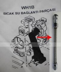 Viessmann wh1B sıcak su bağlantı parçası flex (KK01.95.097) Viesman WH1B kombi sıcak su bağlantı parçası.