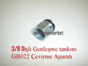 Buderus GB022 Genleşme tankına çevirme aparatı 3/8 dişliden geçme tipe çevirme adaptör ( 93180007818 ) 3/8 dişli genleşme takını geçme tipe çeviren aparat .