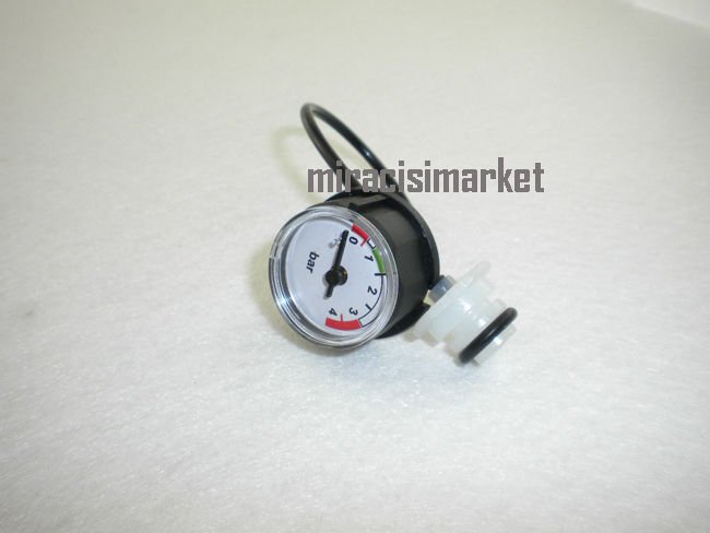 Ferroli Bluehelix Tech RRT Manometre kısa hortumlu geçme bulplu saat çap:28Q ceal italy ( 93180008328 ) Hortum uznluk 15cm .