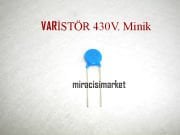 Varistör 430V . Minik mavi renkli 2.uçlu . ZOV 10D431K (275VAC-350VDC)( 93180001600 ) Kombi kartı varistör .