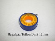 Doğalgaz teflon bant . Sarı renkli ( TE354 ) (PRC) 12mm .  8 Metre . Doğalgaz borullarının bağlantı ve montajında kullanılır .