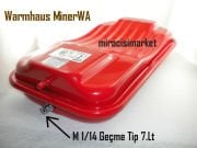 Warmhaus minerwa 25 genleşme tankı . Dikdörtgen kırmızı Cimm RP250 Made in İtaly . Ortadan kavisli 7.Lt Su giriş yeri  m1/14 geçme tip ( 93180006252 ) Ebad Ölçüleri (44x25x10cm)