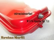 Warmhaus minerwa 25 genleşme tankı . Dikdörtgen kırmızı Cimm RP250 Made in İtaly . Ortadan kavisli 7.Lt Su giriş yeri  m1/14 geçme tip ( 93180006252 ) Ebad Ölçüleri (44x25x10cm)