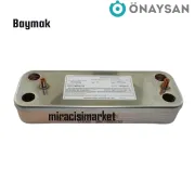 Baymak lambert Lx 24 eşanjör .12.Plakalı ( 93180003122 ) ÖNAYSAN (vidalama delik arası 156,5 mm) Baymak baxi eşanjör . Vessen Condense 24 eşanjör .