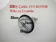Wilo pompaya uyumlu GENİŞ ÇARKLI Rotor 15/5 220v Duca Pump ( 93180006820 ) Geniş çarklı wilo rotor .