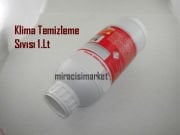 Klima temizleme kimyasalı . 1.Lt ( KLM024) klimanın durumuna göre 1/5 veya 1/10 oranında Suyla Seyreltilir . Klima temizleme ilacı .