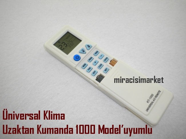 Üniversal klima kumandası . 1000 modele uyumlu . KT-1000 Klima Kumanda ( KLK052 )(PRC)