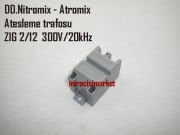 Demirdöküm nitromix ateşleme trafosu . ZIG 2/12 300V/20kHz 4.Soketli Ar Ansstoss ( KK01.95.494 ) Made in İtaly . Gri Renkli . Demirdöküm Atromix ateşleme trafosu . Protherm  ateşleme trafosu .