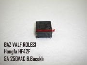 Nitron gaz valfi rölesi . Hongfa HF42F ( Panasonic ALA2PF/24 röle Muadili ) ( 93180001160 )(PRC) 6.Bacaklı 5A 250VAC Ebad Ölçüleri(24x12x24mm)  Kombi kartı gaz valfi rölesi