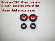 Bosch condens 2000 plakalı esanjör contası 1.Paket (4adet) (2 Büyük 2 Küçük) ( KK01.97.194 )  Buderus GB062 Plakalı esanjör contası . Viessmann vitodens 50W Plakalı esanjör contası .