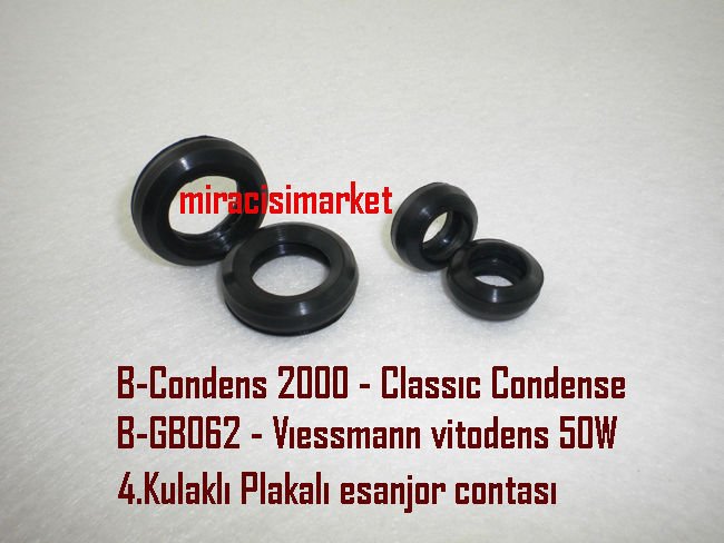 Bosch condens 2000 plakalı esanjör contası 1.Paket (4adet) (2 Büyük 2 Küçük) ( KK01.97.194 )  Buderus GB062 Plakalı esanjör contası . Viessmann vitodens 50W Plakalı esanjör contası .