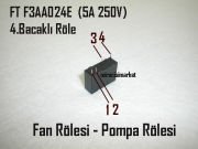kombi kartı Fan rölesi . Kombi kartı Pompa Rölesi . FT F3AA024E ( 93180001050 ) 24VDC . 5A . 250V. İNCE 4.Bacaklı çapraz çıkış . Nitron fan rölesi . Nitron pompa rölesi . Dizayn fan rölesi .