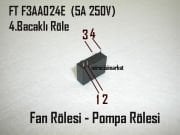 kombi kartı Fan rölesi . Kombi kartı Pompa Rölesi . FT F3AA024E 1.Paket (5Adet) ( 93180001050 ) 24VDC . 5A . 250V. İNCE 4.Bacaklı çapraz çıkış . Nitron fan rölesi . Nitron pompa rölesi . Dizayn fan rölesi .