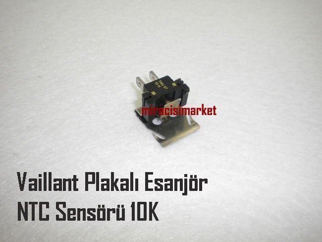 Vaillant ntc sensörü . Plakalı esanjörler için Yüzeysel 10K Kıskaçlı Epcos italy . Kalın soketli  ( 93180007100 ) 103430 . Vaillant vuw esanjör ntc sensörü .