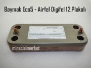 Airfel digifel esanjör . 12.Plakalı ( 93180003162 ) ÖNAYSAN (Vidalama delik arası 160mm ) Baymak eco 5 esanjör . Baymak attivo esanjör .