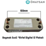 Airfel digifel esanjör . 12.Plakalı ( 93180003162 ) ÖNAYSAN (Vidalama delik arası 160mm ) Beko BK 20 HP LCD 24Kw eşanjör . Baymak eco 5 esanjör .