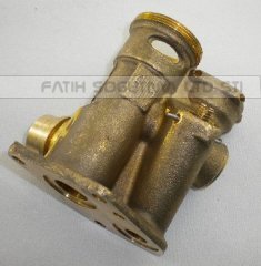 Vaillant Turbotec 3 Yollu vana gövdesi blok pirinç ( KK01.97.685 ) Vaillant Turbotek 3.Yollu blok pirinç . vailant turbotek üç yollu blok