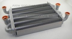 Ferroli Domiproject F24 D Eşanjör  Valmex ( KK01.95.225 ) Çapraz ( 2x1/2 - 2x3/4 )- Ferroli Domicondens F24 Eşanjör .
