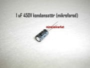 1 uF Kondansatör 450V (mikrofarad) Aleminyum silindir ( 93180001441 ) 1 mF kondansatör . 1 uf kapasitör . kombi kartı kondansatörü .