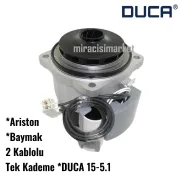 Ariston egis sirkülasyon pompa motoru . Wilo ya ıntnfsl modeline uyumlu DUCA APW 15-5.1A . 2 kablolu tek kademeli ( 93180006795 ) Dar Çarklı 84W 0,36A . Ariston clas pompa motoru . Baymak idee sirkülasyon pompa motoru .