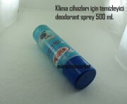 Klima temizleme sprey . deodorant 500 ml. Dezenfektan kötü kokuları giderir. on fresh ( KLM035 ) White Sun . Klima cihazları iç ünitelerini temizler, kötü kokuları giderir ve hijyen sağlar.