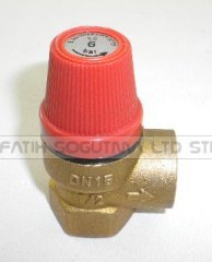 6.Bar Emniyet Ventili 1/2 iç dişli TS Valve ( KK01.89.218 ) 6 Bar safety valve . boiler 6.bar emniyet ventil