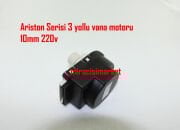 Ariston Egis 3 yollu vana motoru  ( 93180005115 ) Siyah beyaz 220V kare tip 10MM I.T.M Made  in PRC . Ariston clas 3 yollu vana motoru . Ariston Genus 3 yollu vana motoru