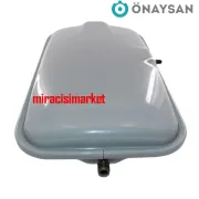 Termoteknik ideal Logic 26/35 genleşme tank .  8Lt su giriş 3/8 allta DİŞLİ . Sibop ortada yanda ( 93180006312 )(TR) Önaysan Dikgörtgen ebad ölçüsü (44,2x25,3x9)cm .