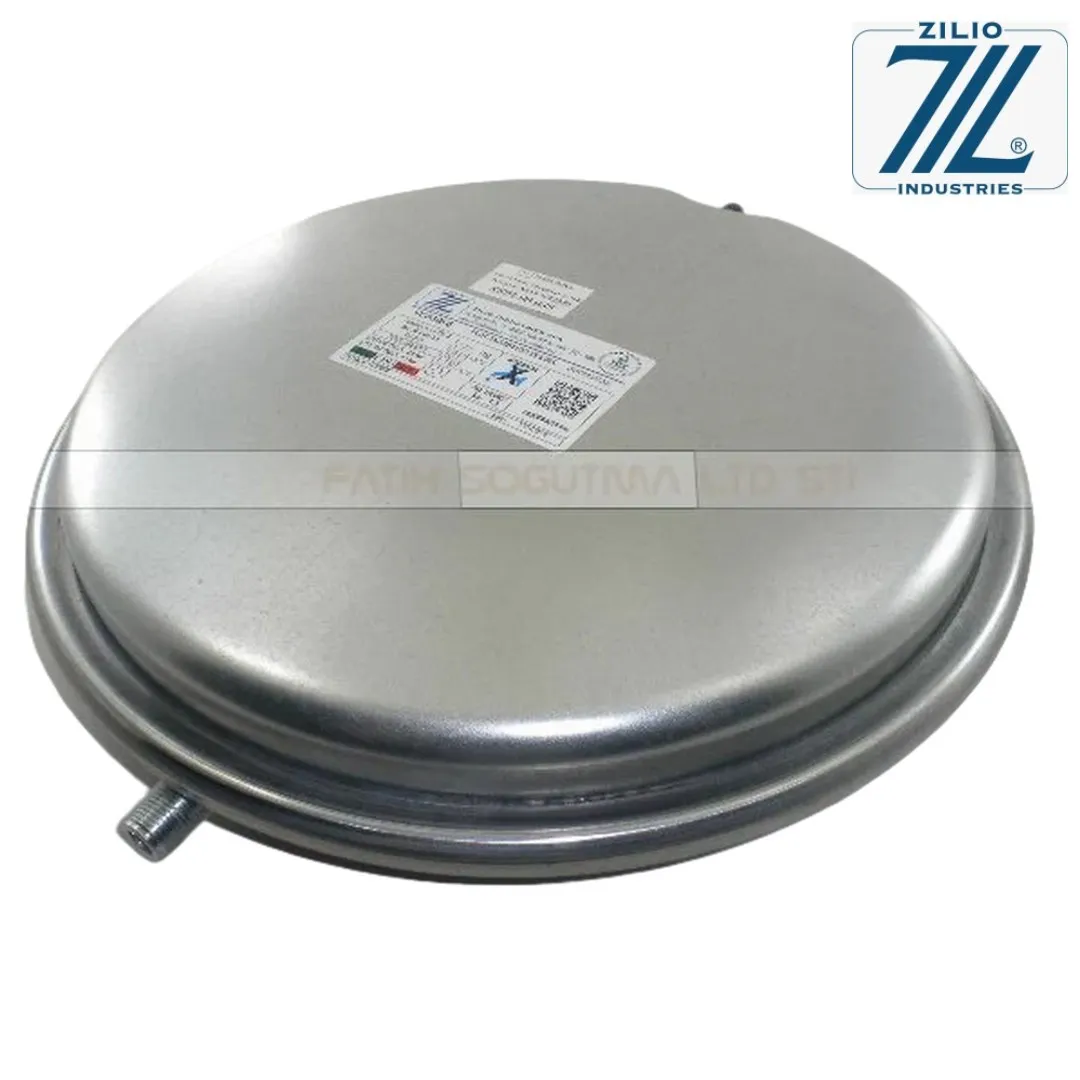 Viessmann Vitopend 100 Genleşme Tankı . Zilio made in İtaly . 3/8 dişli  minik yuvarlak ( KK01.90.035 ) ( 32x32x6.5cm ) Viesman Vitopend Genleşme Tankı .