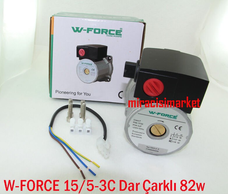 Wilo sirkülasyon pompasına uyumlu W-FORCE 15/5-3C Dar çarklı  82waat 3 kademeli pompa motoru ( 93180006788 )(PRC) W Force sirkülasyon pompa motoru .