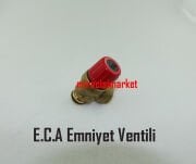 ECA emniyet ventili . Orjinal ECA CW617N . 3 Bar 1/2 Geçme tip oringli ( KK01.96.382 ) CE Belgeli . Eca Proteus emniyet ventili . Eca calora emniyet ventili .
