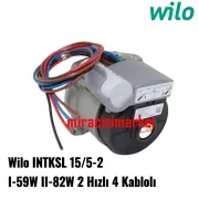 Ariston Egis sirkülasyon pompası . 2 Hızlı 4 Kablolu . Wilo INTKSL 15/5-2 ( 93180006754 ) Dar Çarklı I-59W II-82W . Wilo ariston tipi pompa  . Ariston 15/5 He-2 pompa motoru