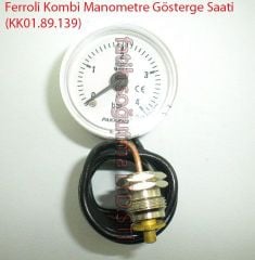 Ferroli Domicompact Manometre Gösterge Saati İnce Diş ( KK01.78.016 ) Ferroli Kombi Manometre Gösterge Saati