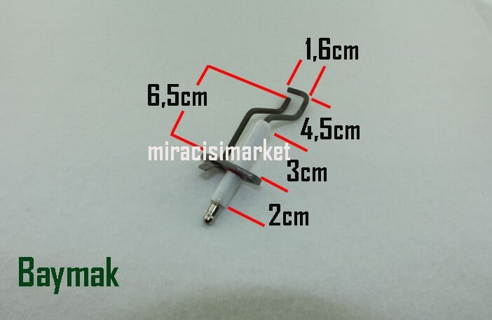 Baymak novadens  ateşleme elektrodu . çiftli . kablosuz - iyon+ateşleme ( 93180009383 )(TR) Baymak Luna HT Ateşleme elektrodu .