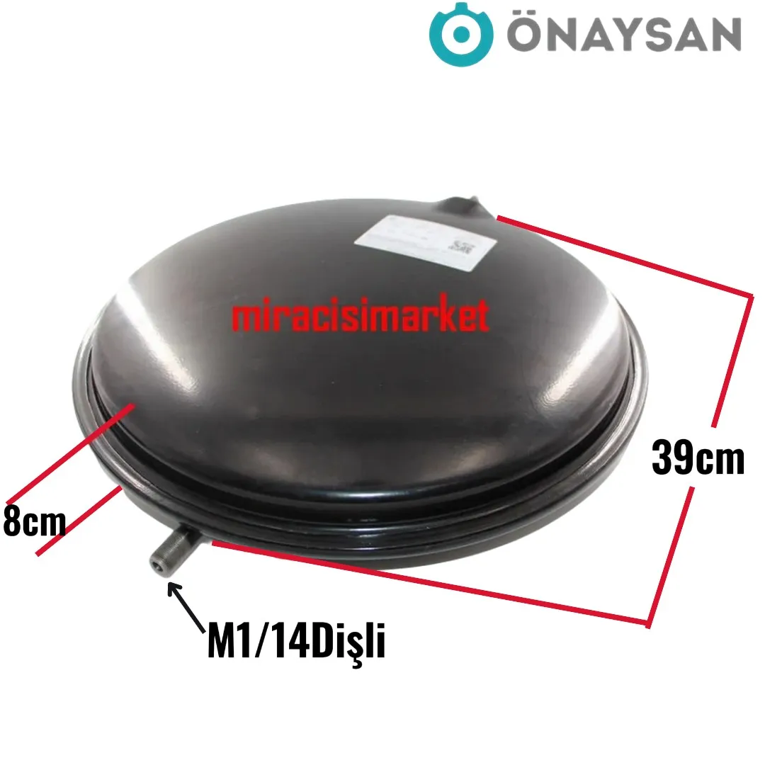 Baymak baxi luna 240 fi genleşme tank . Yuvarlak 8 Lt . M1/14 Dişli Önaysan ( KK01.96.483 )(TR) Baymak star bridge genleşme tank  . Baymak yarı yoğuşmalı cihazın genleşme tankı .
