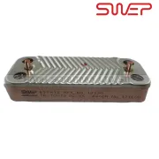 Ariston Clas 12.Plakalı Eşanjör . SWEP ( KK01.96.712 )  ( Vidalama delik arası 142mm ) Ariston Egis FF12 - Genus Plakalı eşanjör