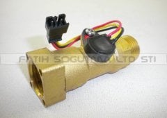 Hermetik Şofben Akış Türbini Pirinç Düz 1/2 Çıkış ve Girişli Huadi ( KK01.96.568 )
