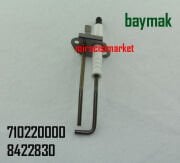 Baymak luna 3 duo tec ateşleme elektrodu . Orjinal Ürün ( KK01.97.578 )( 710220000 )( 8422830 ) Baymak Luna ht ateşleme elektrodu