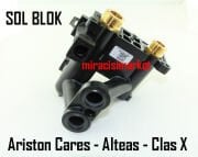 Ariston cares Sol blok . Emniyet Ventil olduğu taraf ( 93180007908 ) Ariston Orjinal ürün ( 65115933 ) Ariston one sol blok . Ariston cares premium sol blok . Ariston alteas sol blok . Ariston clas X sol blok
