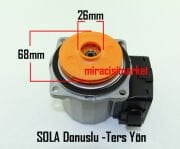 Bosch class 6000 pompa motoru . Sola Dönüş Ters Yönlü , Wilo ya uyumlu Gentas TSL 12/5-3 C 84Waat Dar Çarklı pompa motoru ( 93180006763 )(PRC) Bosch condens 2500 pompa motoru