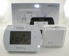 Syntech Diamond Plus Kablosuz Oda Termostatı Dijital ( KK01.101G ) Kombi Oda Termostatı Kablosuz Dijital