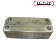 Airfel Digifel Eşanjör 20.Plakalı ZİLMET ( KK01.96.732 ) (Vidalama delik arası 160mm ) Baymak Eco5 Eşanjör 20.Plakalı Zilmet